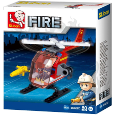  Sluban Fire – Kis tűzoltó helikopter építőjáték készlet barkácsolás, építés