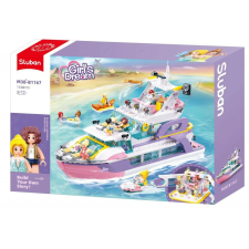 Sluban Girl's Dream - Álomjacht építőjáték készlet barkácsolás, építés