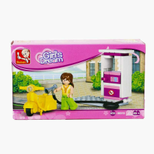 Sluban Girl&- 039;s Dream - Robogó benzinkúttal építőjáték készlet barkácsolás, építés