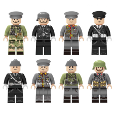 Sluban Katonai építőjáték figura szett - 8 db különböző második világháborús katonafigura barkácsolás, építés