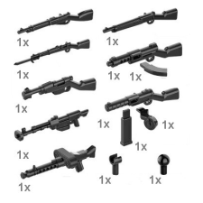  Sluban katonai építőjáték kiegészítő szett - 13 db-os csomag barkácsolás, építés