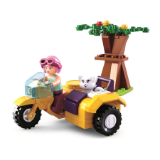 Sluban kompatibilis építőkészlet Girls Dream Holidays M38-B0600C oldalkocsis motorkerékpár 66 db barkácsolás, építés