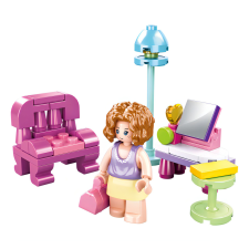 Sluban kompatibilis építőkészlet Girls Dream M38-B0800C Nappali 56 db barkácsolás, építés