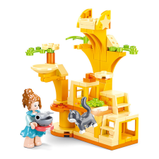 Sluban kompatibilis építőkészlet Girls Dream M38-B0970D Edzőterület macskáknak 81 db barkácsolás, építés