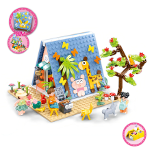 Sluban kompatibilis építőkészlet Girls Dream M38-B1088 Camping 341 db barkácsolás, építés