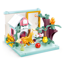 Sluban kompatibilis építőkészlet Mini Handcraft M38-B0919A Kutyaház kutyával 100 db barkácsolás, építés