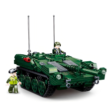 Sluban kompatibilis építőkészlet Model Bricks M38-B1010 harckocsi STRV 103 692 db barkácsolás, építés