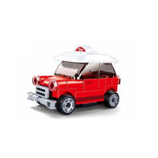 Sluban kompatibilis építőkészlet Power Bricks M38-B0933H Felhúzható mini taxi 50 db barkácsolás, építés