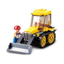 Sluban kompatibilis építőkészlet Town Construction M38-B0377D kis buldózer 132 db barkácsolás, építés