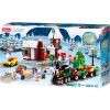 Sluban kompatibilis építőkészlet Town M38-B0887 Karácsonyi falu vonattal 565 db
