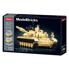 Sluban Model Bricks Army - 2 az 1-ben T-72B3 és T-72M1 harckocsi építőjáték készlet barkácsolás, építés