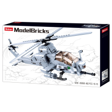 Sluban Model Bricks - Army AH-1Z Viper helikopter építőjáték készlet barkácsolás, építés