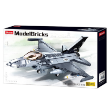 Sluban Model Bricks Army - F-16 vadászgép építőjáték készlet barkácsolás, építés