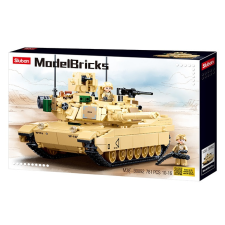Sluban Model Bricks Army - M1A2 Abrams harckocsi építőjáték készlet barkácsolás, építés