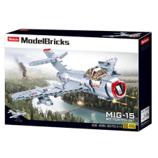 Sluban Model Bricks Army - szovjet MiG sugárhajtású vadászrepülő építőjáték készlet barkácsolás, építés