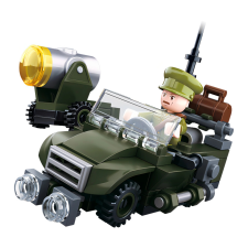 Sluban WW2 járőrkocsi építőkészlet barkácsolás, építés