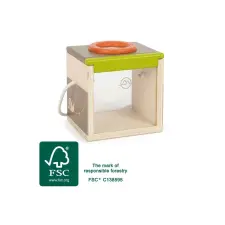 Small foot 12437 fa bogárgyűjtő doboz nagyítóval Discover oktatójáték