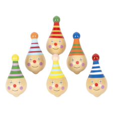 Small foot fa búgócsiga készlet bohóc 6 db kerti játék