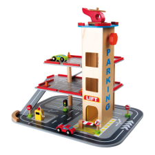 Small foot fa játék parkolóház lifttel fajáték