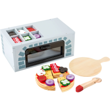 Small foot játék Fa pizza sütő tartozékokkal konyhakészlet