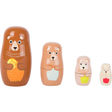 Small foot Matrioska maci család fajáték készségfejlesztő