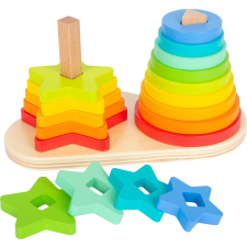  small foot Nasazovací věž duha Duo - poškozený obal készségfejlesztő