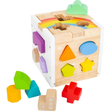 Small foot szivárványos beilleszthető motoros kocka (4020972117779) puzzle, kirakós