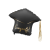 SMART BALLOONS Foil Balloon Cap ''Congrats!'', 60x55 cm, mix