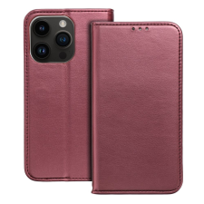 SMART MAGNETO könyvtok iPhone 16 Plus - bordó tok és táska