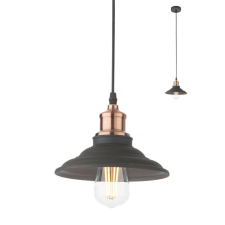 Smarter Csillár Spinner 01-1292 1xE27 fekete világítás