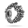 Smartwatcherz Apple Watch Frilly Szövet Szíj - Fekete Fehér Kockás, 44/45/46/49mm