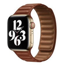 Smartwatcherz Apple Watch Mágneses Bőr Szíj - Barna, 40/41/42mm okosóra kellék