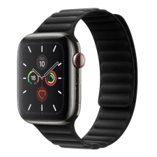 Smartwatcherz Apple Watch Mágneses Szövet Pánt - Fekete, 44/45/46/49mm okosóra kellék