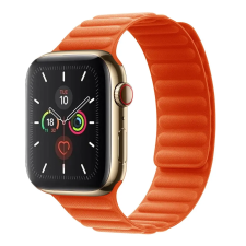 Smartwatcherz Apple Watch Mágneses Szövet Pánt - Narancssárga, 40/41/42mm okosóra kellék