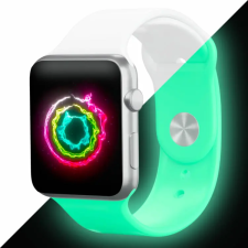Smartwatcherz Apple Watch Sötétben Világító Szíj - Fehér, 40/41/42mm, S/M okosóra kellék