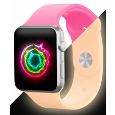 Smartwatcherz Apple Watch Sötétben Világító Szíj - Rózsaszín, 44/45/46/49mm, S/M okosóra kellék