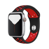 Smartwatcherz Apple Watch Szilikon Sport Szíj - Fekete-Piros, 44/45/46/49mm, M/L