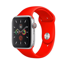 Smartwatcherz Apple Watch Szilikon Szíj - Piros, 40/41/42mm, S/M okosóra kellék