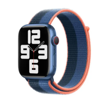 Smartwatcherz Apple Watch Szövet Szíj - Cinegekék - Mélyindigókék, 40/41/42mm okosóra kellék