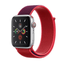 Smartwatcherz Apple Watch Szövet Szíj - Piros - Bordó, 40/41/42mm okosóra kellék