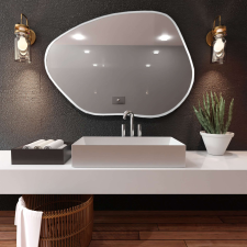 Smartwoods Tiny Borderbright tükör 36x50 cm világítással fehér 5904107900605 fürdőszoba kiegészítő
