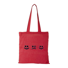  Smile - Bevásárló táska Piros egyedi ajándék