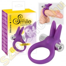 smile Rabbit vibrációs péniszgyűrű - lila péniszgyűrű