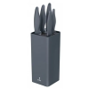 smile Smile SNS-7 Késkészlet 6 db-os, acél, műanyag szürke tartóval