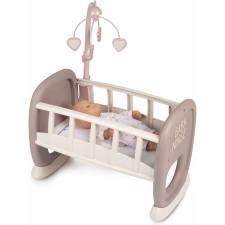 Smoby Baby Nurse: Bölcső kiságyforgóval - Pasztell baba