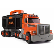 Smoby Black and Decker: összeépíthető kamion szerszámkészlettel autópálya és játékautó
