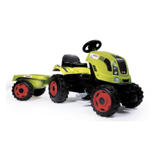 Smoby Claas Farmer XL Pedálos traktor utánfutóval (710114) autópálya és játékautó