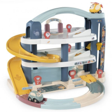 Smoby Little Smoby: Nagy garázsom - 3 szintes liftes garázs autópálya és játékautó