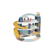 Smoby Little Vroom Planet emeletes parkolóház kisautóval, pasztell (140203) autópálya és játékautó