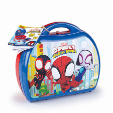 Smoby Marvel Spidey autószerelő szerszámos táska kisautóval barkácsolás